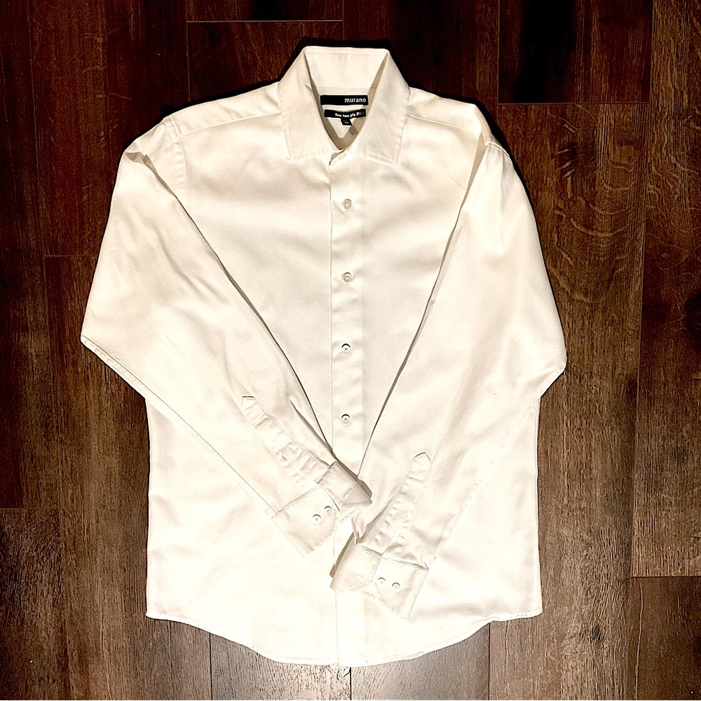 Murano Fine 2 Ply LS Shirt White Med
